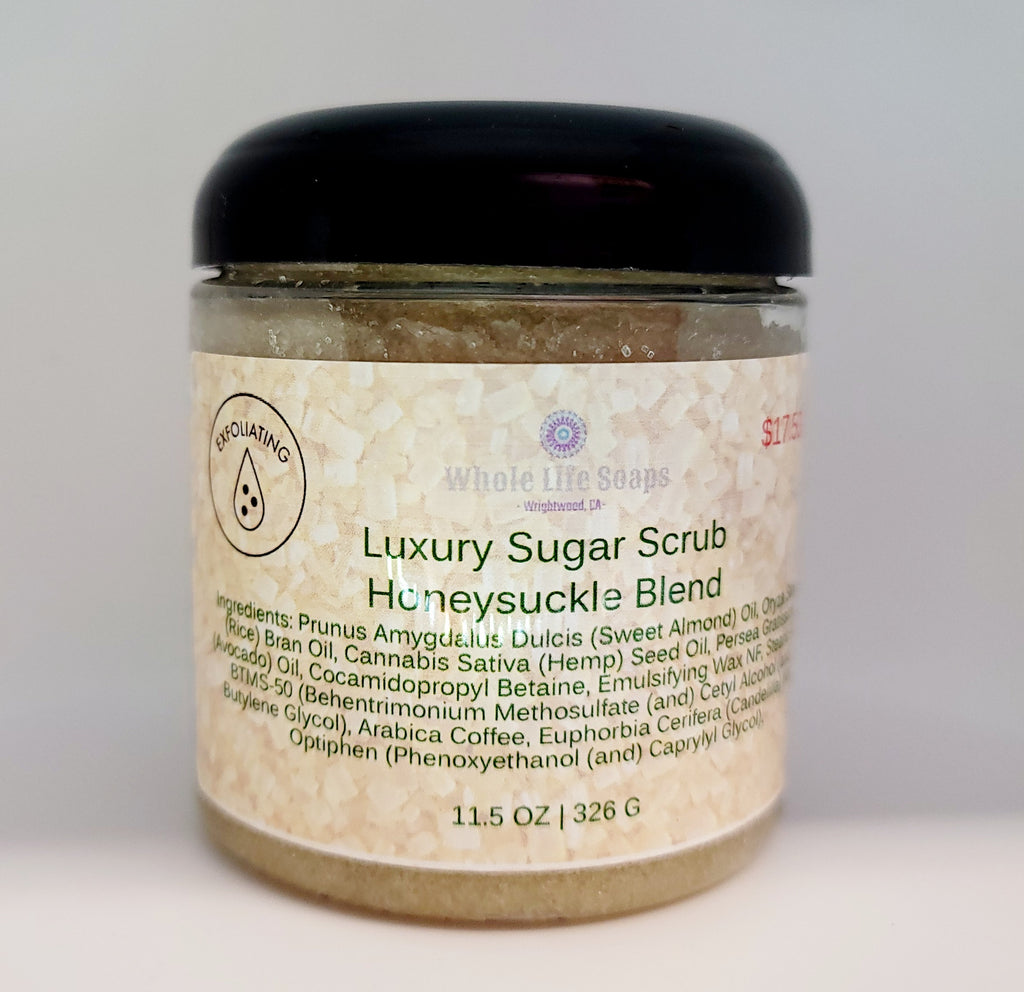 Luxury Sugar Scrub: Honeysuckle